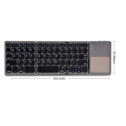 Folding Keyboard Bluetooth with Touchpad